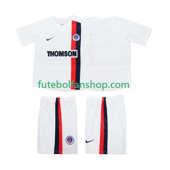 Camisola Alternativo AC Milan Retro 2002 2003 Manga Curta ,Criança