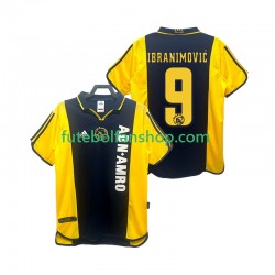 Camisola Alternativo AFC Ajax IBRANIMOVIC 9 Retro 2000 2001 Manga Curta ,Homem