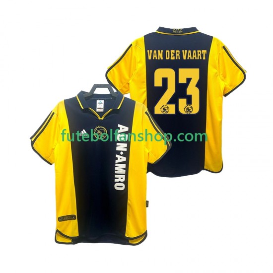Camisola Alternativo AFC Ajax VAN DER VAART 23 Retro 2000 2001 Manga Curta ,Homem