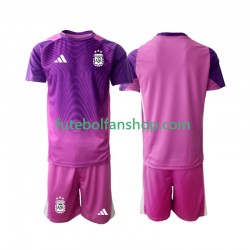 Camisola Principal Guarda-redes Seleção Argentina 2025 Manga Curta ,Criança