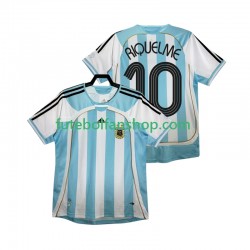 Camisola Principal Seleção Argentina RIQUELME 10 Retro 2006 Manga Curta ,Homem