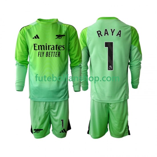 Camisola Alternativo Guarda-redes Arsenal Raya 1 Época 2025/2026 Manga Comprida ,Criança
