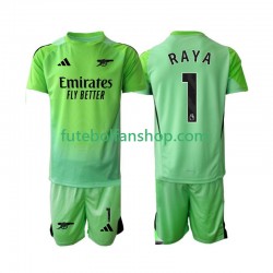 Camisola Alternativo Guarda-redes Arsenal Raya 1 Época 2025/2026 Manga Curta ,Criança