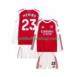 Camisola Principal Arsenal Merino 23 Época 2025/2026 Manga Comprida ,Criança
