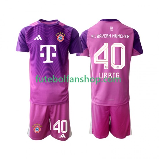 Camisola Alternativa (3ª) Guarda-redes Bayern de Munique Jonas Urbig 40 Época 2025/2026 Manga Curta ,Criança