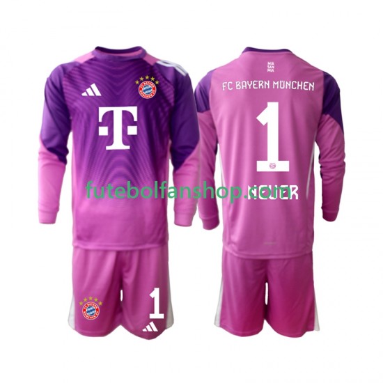 Camisola Alternativa (3ª) Guarda-redes Bayern de Munique Manuel Neuer 1 Época 2025/2026 Manga Comprida ,Criança