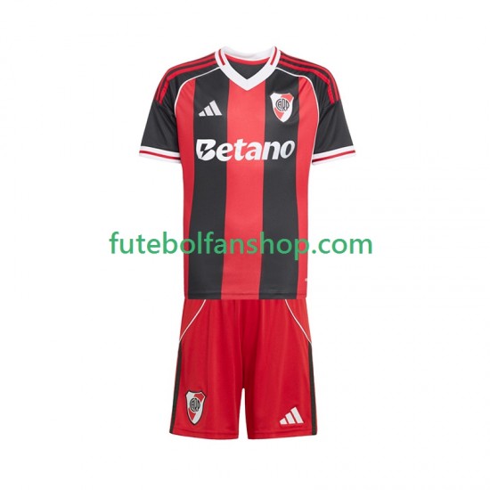 Camisola Alternativo CA River Plate Época 2025/2026 Manga Curta ,Criança
