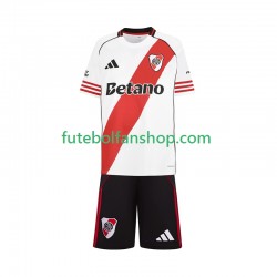 Camisola Principal CA River Plate Época 2025/2026 Manga Curta ,Criança