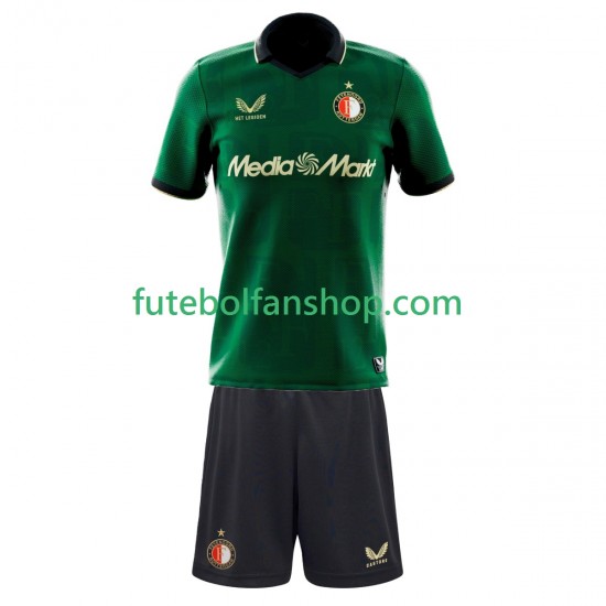 Camisola Alternativa (3ª) Feyenoord Rotterdam Época 2025/2026 Manga Curta ,Criança