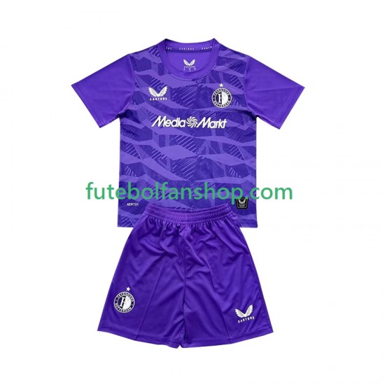 Camisola Alternativa (2ª) Guarda-redes Feyenoord Rotterdam Época 2025/2026 Manga Curta ,Criança