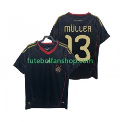 Camisola Alternativo Seleção Alemã MULLER 13 Retro 2010 Manga Curta ,Homem