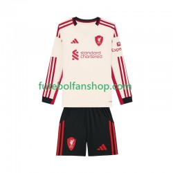 Camisola Alternativo Liverpool Época 2025/2026 Manga Comprida ,Criança