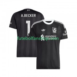 Camisola Alternativa (3ª) Guarda-redes Liverpool Alisson Becker 1 Época 2025/2026 Manga Curta ,Homem