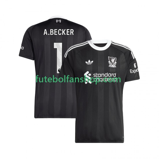 Camisola Alternativa (3ª) Guarda-redes Liverpool Alisson Becker 1 Época 2025/2026 Manga Curta ,Homem