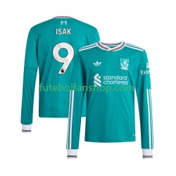 Camisola Alternativa (2ª) Liverpool ISAK 9 Época 2025/2026 Manga Comprida ,Homem