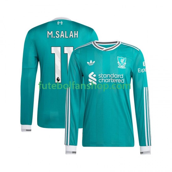 Camisola Alternativa (2ª) Liverpool Mohamed Salah 11 Época 2025/2026 Manga Comprida ,Homem