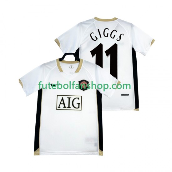 Camisola Alternativo Manchester United GIGGS 11 Retro 2006-2007 Manga Curta ,Homem