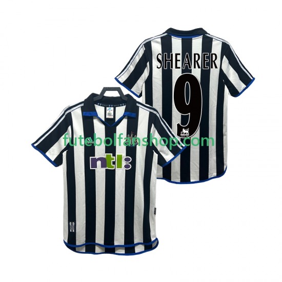 Camisola Principal Newcastle United SHEARER 9 Retro 2000 2001 Manga Curta ,Homem