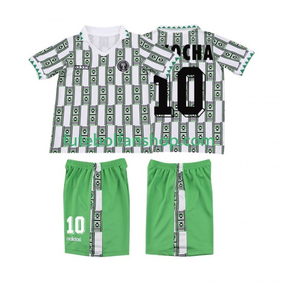 Camisola Alternativo Seleção Nigeriana OKOCHA 10 Retro 1994 Manga Curta ,Criança