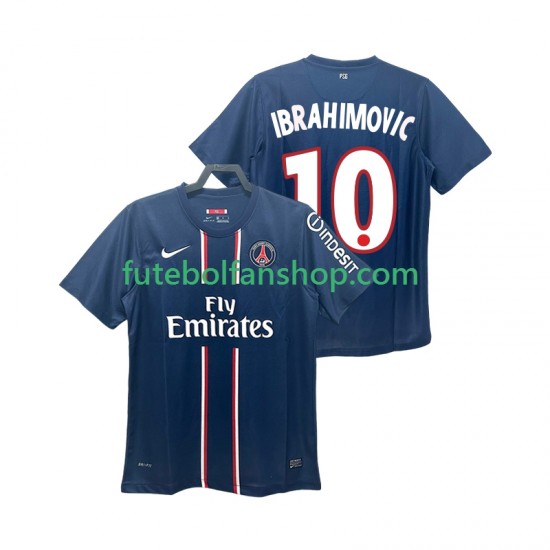 Camisola Principal Paris Saint-Germain IBRAHIMOVIC 10 Retro 2012 2013 Manga Curta ,Homem