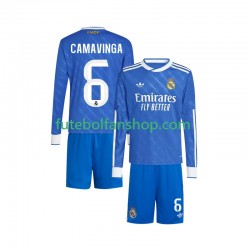 Camisola Alternativa (2ª) Real Madrid Camavinga 6 Época 2025/2026 Manga Comprida ,Criança
