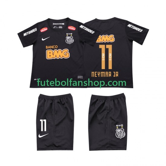 Camisola Alternativo Santos NEYMAR JR 11 Retro Classic 2012 2013 Manga Curta ,Criança