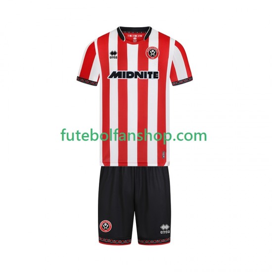 Camisola Principal Sheffield United Época 2025/2026 Manga Curta ,Criança