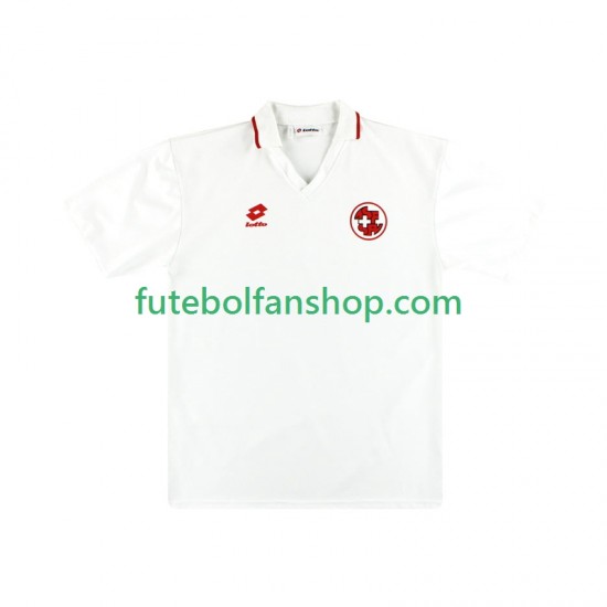 Camisola Alternativo Seleção Suíça Retro 1994 Manga Curta ,Homem