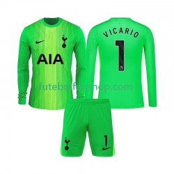 Camisola Principal Guarda-redes Tottenham Hotspur Guglielmo Vicario 1 Época 2025/2026 Manga Comprida ,Criança