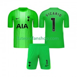 Camisola Principal Guarda-redes Tottenham Hotspur Guglielmo Vicario 1 Época 2025/2026 Manga Curta ,Criança