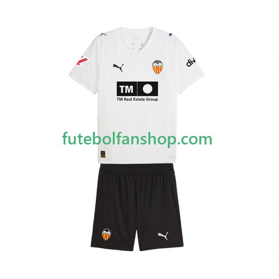 Camisola Principal Valencia CF Época 2025/2026 Manga Curta ,Criança