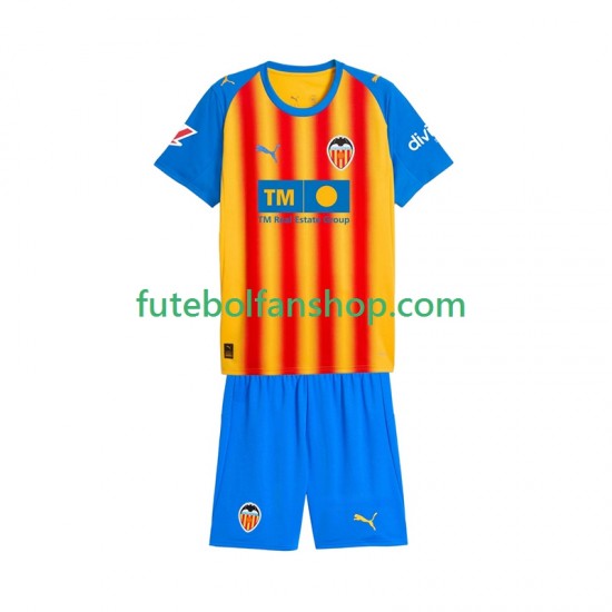 Camisola Alternativa (2ª) Valencia CF Época 2025/2026 Manga Curta ,Criança