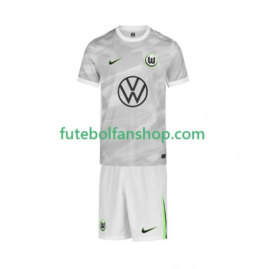 Camisola Alternativo VfL Wolfsburg Época 2025/2026 Manga Curta ,Criança