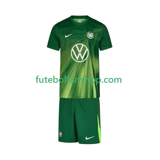 Camisola Principal VfL Wolfsburg Época 2025/2026 Manga Curta ,Criança