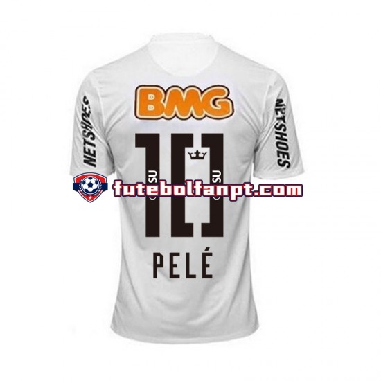 Camisola Principal Santos PELE 10 Retro 2011-2012 Manga Curta ,Homem Camisola Principal Santos PELE 10 Retro 2011-2012 Manga Curta ,Homem